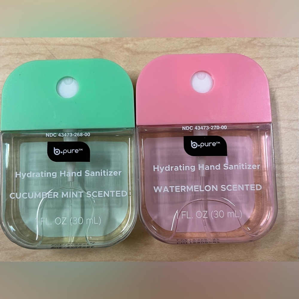 NEW B Pure Hand Sanitizer Spray Summer Bundle of Two